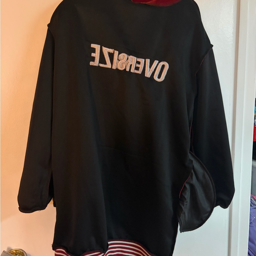 Oversized red sweat sweater - Picture 6 of 10